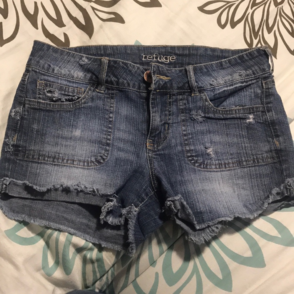 Denim shorts